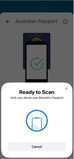 Mobile app | Reading the details of a document from the embedded RFID chip using device's NFC